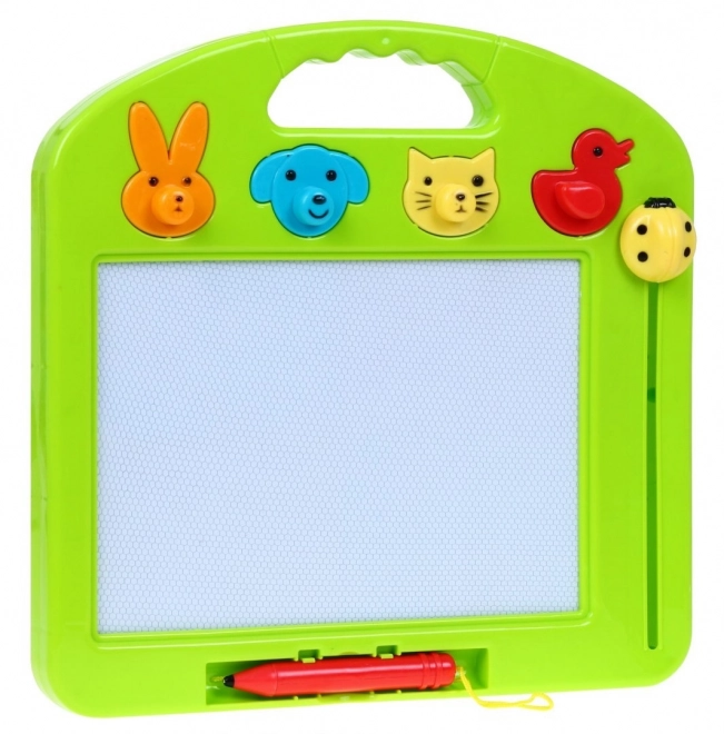 Tablica do rysowania Zenn Pen 3+ dla dzieci + 4 kolory + 4 pieczątki Zwierzęta