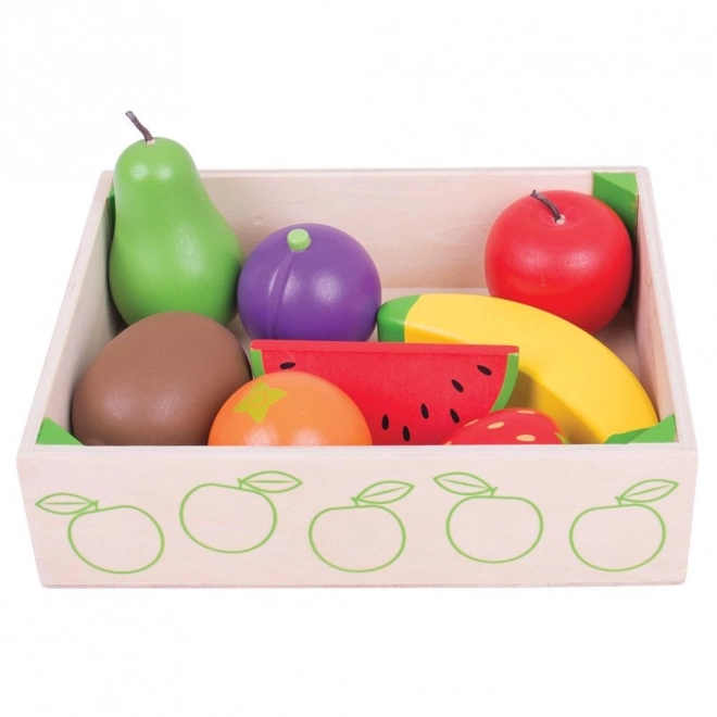 Skrzynka z owocami Drewniane zabawki Bigjigs Toys