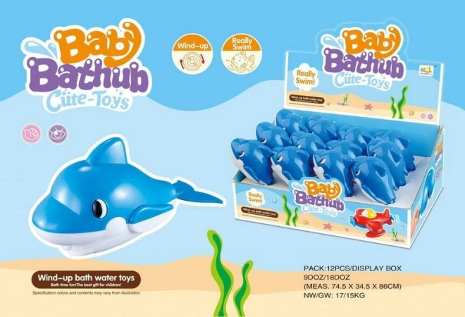 Nakręcany delfin do wody