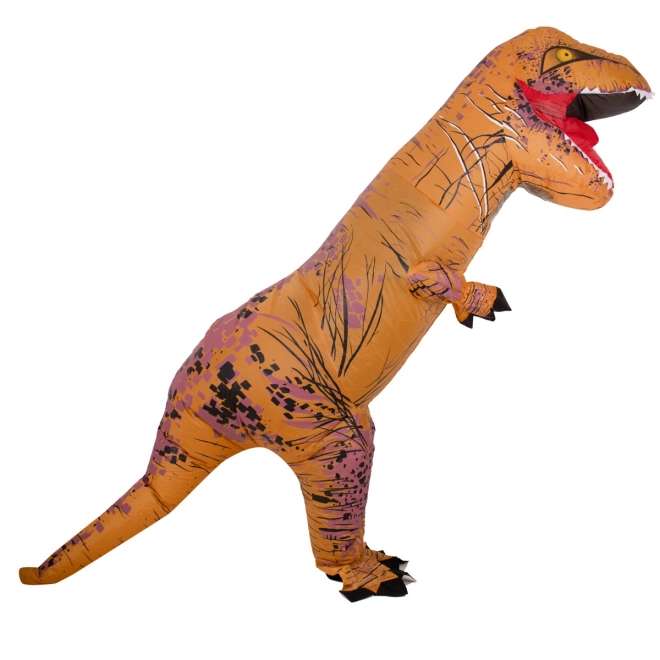 Kostium dmuchany dinozaur T-REX brązowy