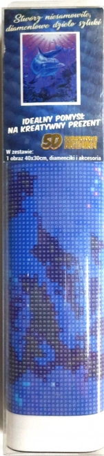 Zestaw do malowania diamentowego - delfin
