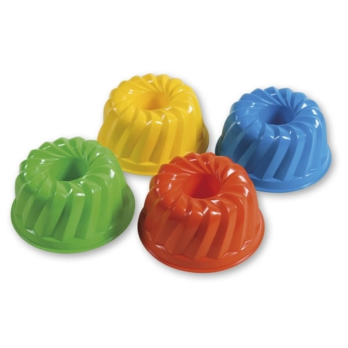 Androni model do piasku kształt tortu, średnica 12 cm – Żółta