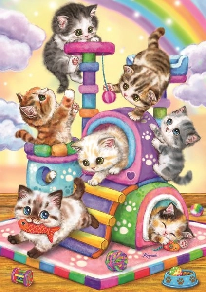 Puzzle Figlarne kociaki od Ravensburger, 35 elementów