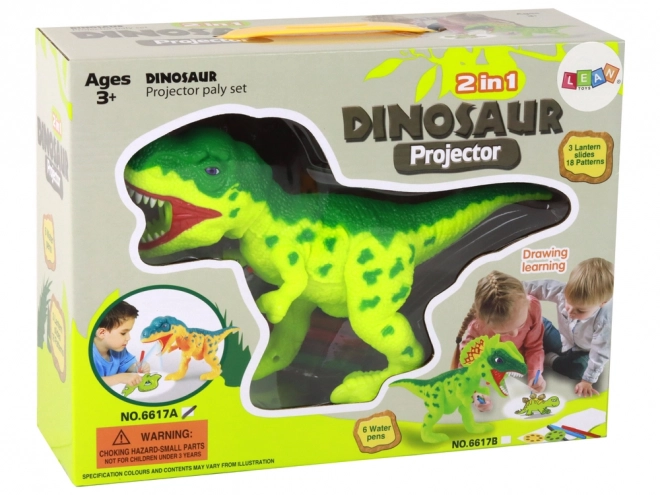 Projektor Dinozaur z Pisakami do Rysowania