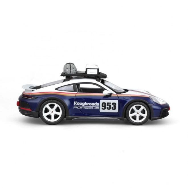 Bburago 1:24 Wyścigi - Porsche 911 Dakar - Niebieski 953 Roughroads