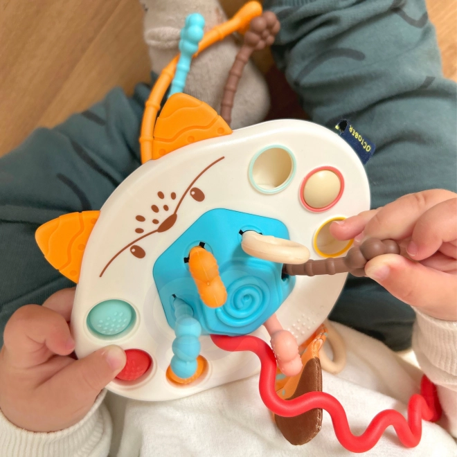 Zabawka sensoryczna lis Montessori dla niemowląt