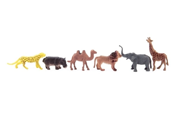 Mini zwierzątka safari ZOO plastik 5-6cm 12 sztuk w woreczku