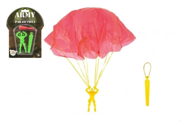 Figurka spadochroniarza latająca 9cm 2 kolory na karcie