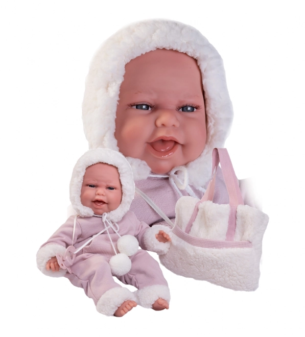 Antonio Juan 70360 CLARA - realistyczna lalka niemowlę z specjalną funkcją ruchową i miękkim materiałowym ciałem - 34 cm