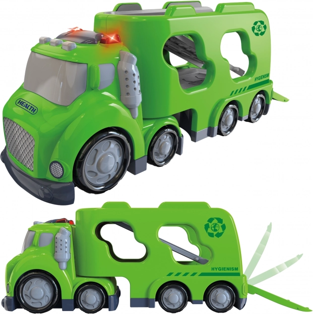 Woopie zielona laweta City Truck z efektami dźwiękowymi i świetlnymi