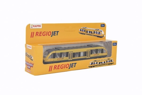 Metalowy pociąg regionalny RegioJet 17 cm