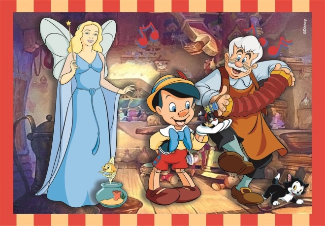 Puzzle 4w1 Super Color Disney Classic
