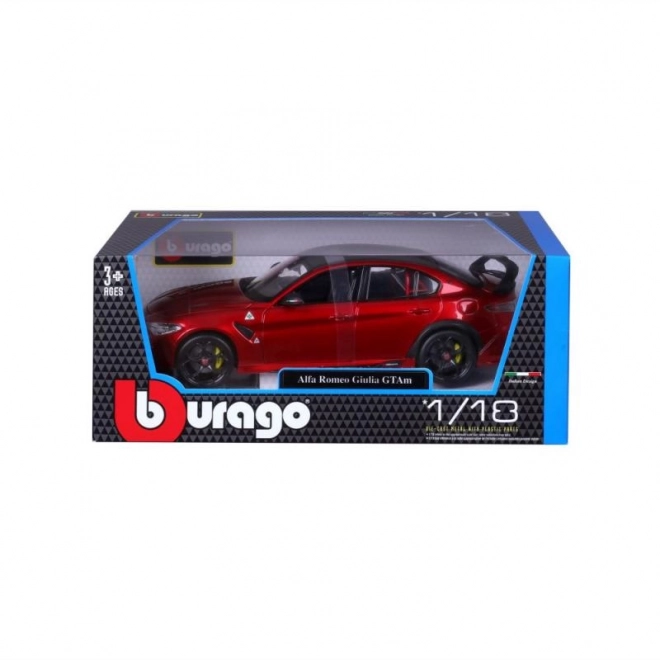 Bburago 1:18 Plus - Alfa Romeo Giulia GTAm - Met Czerwony