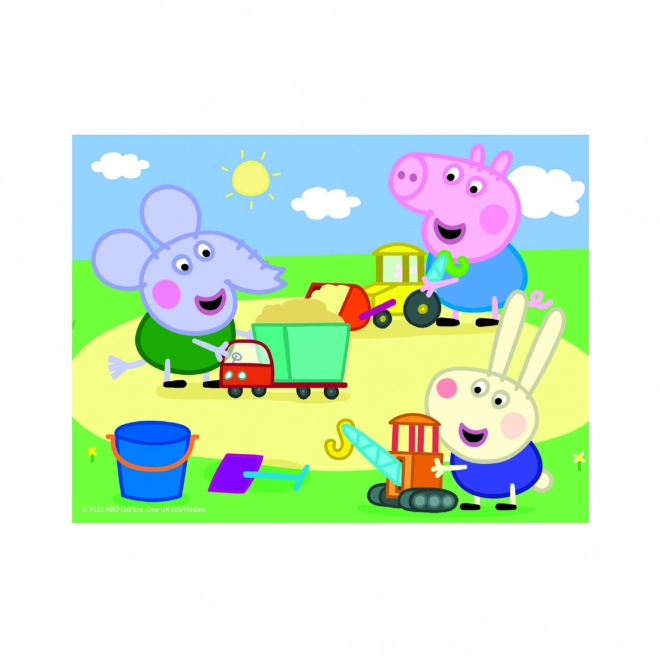 PEPPA PIG 12 Drewniane licencyjne kostki
