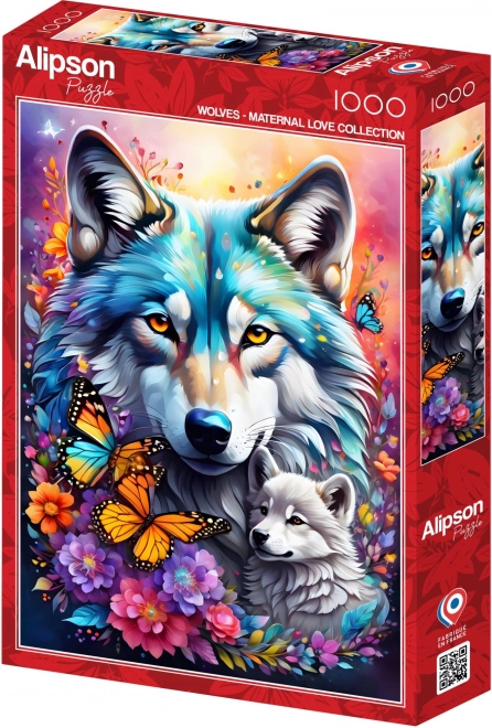 Puzzle Matczyna miłość Wilki 1000 elementów