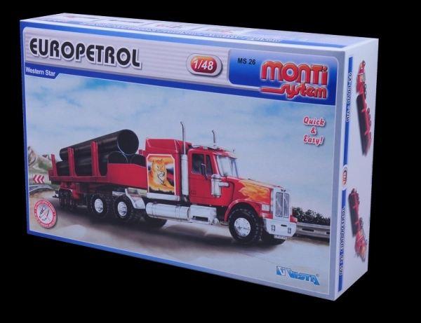 Zestaw Monti System MS 26 Europetrol Western star 1:48 w pudełku 32x20,5x7,5cm