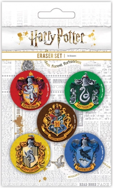Zestaw gumek Harry Potter Hogwart