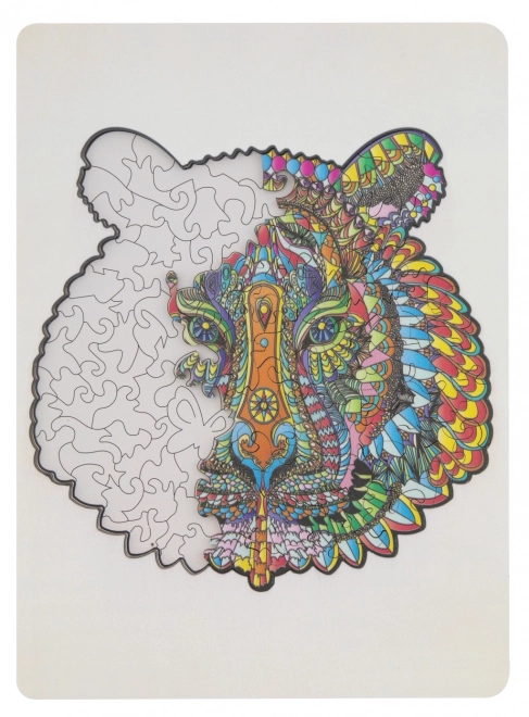 Moxy drewniane puzzle obrysowe tygrys 130 elementów