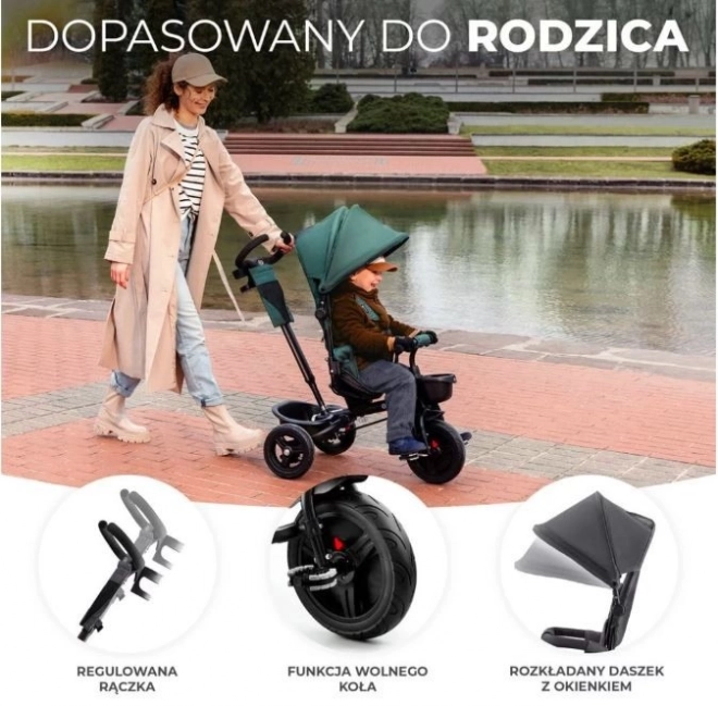Dziecięcy rowerek trójkołowy Aveo Malachite Grey