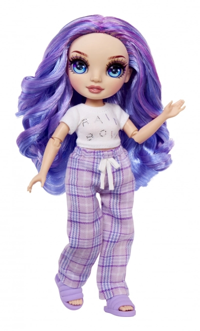 Rainbow High Junior Fashion lalka w piżamie - Violet Willow