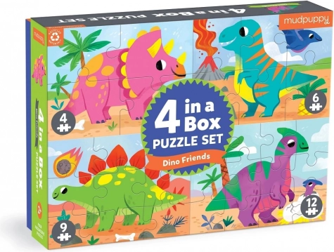4 puzzle w jednym pudełku