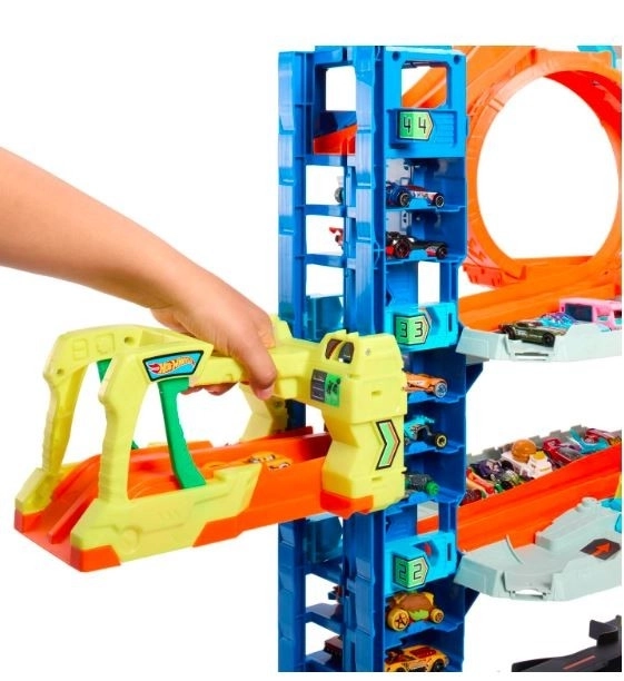 Mega garaż z atakiem smoka Hot Wheels City