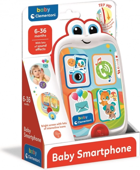 CLEMENTONI BABY interaktywny smartfon dla dzieci z dźwiękami