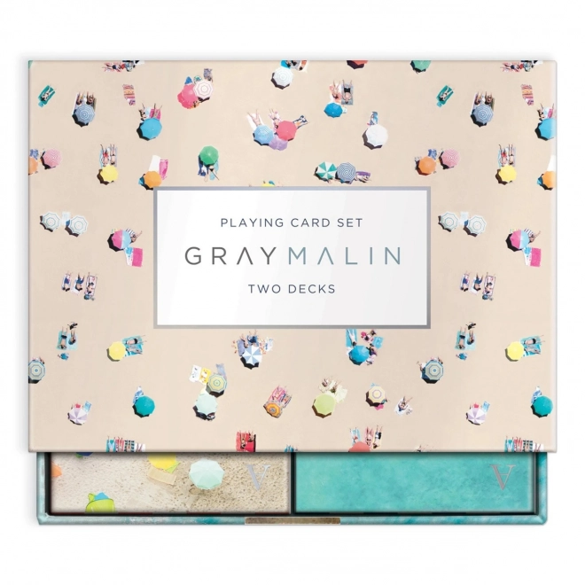 Galison Zestaw kart do gry Plaża Gray Malin