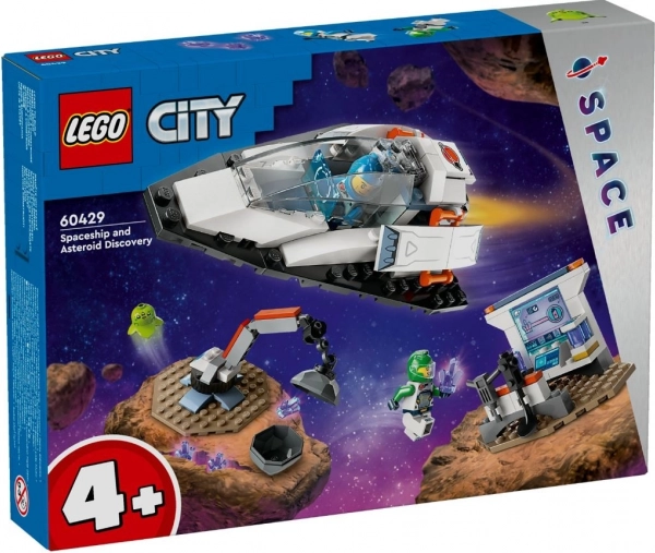 LEGO City 60429 Statek kosmiczny i odkrycie asteroidy