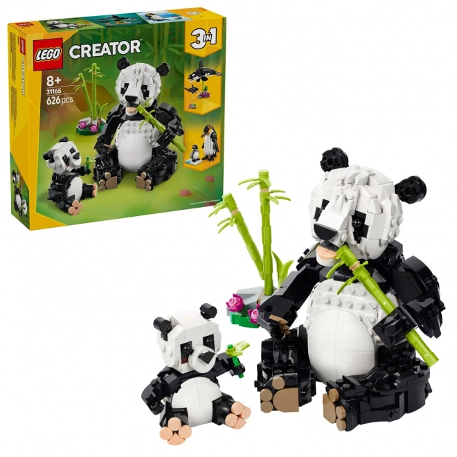 Zwierzęta w dziczy: Rodzina pand od LEGO Creator