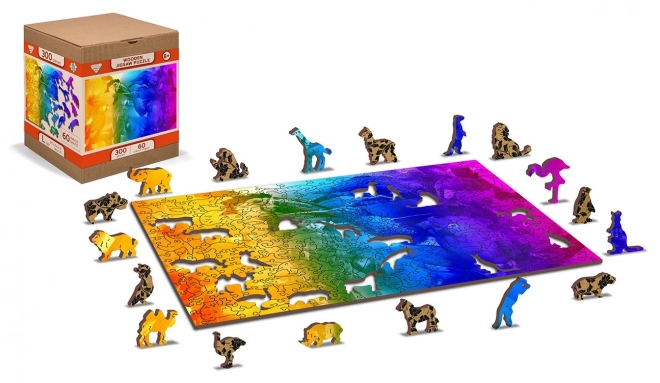 Drewniane puzzle Ptasie Raj 2w1
