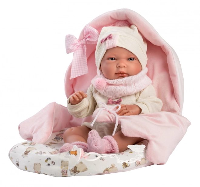 Llorens 73884 NOWORODEK DZIEWCZYNKA - realistyczna lalka niemowlak z winylowym ciałem - 40 cm