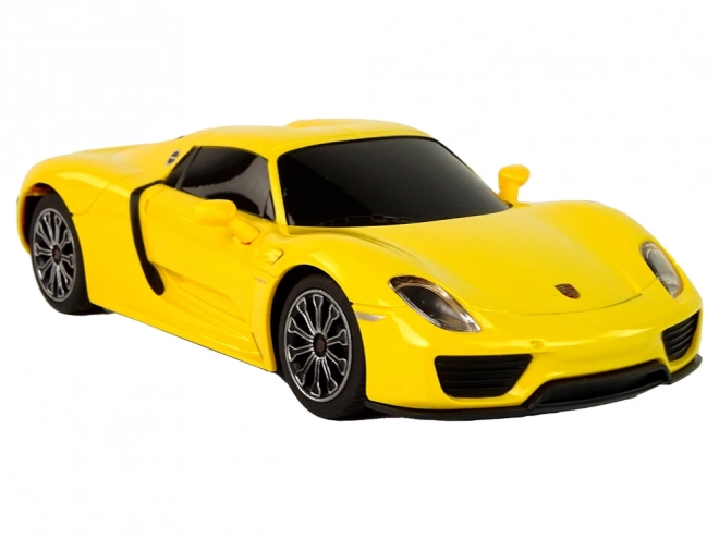 Samochód R/C Porsche 918 zdalnie sterowany żółty 1:24