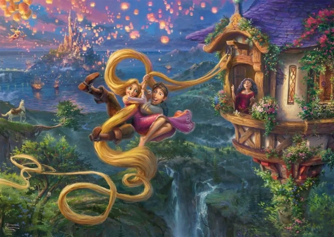 Puzzle 1000 elementów Disney: Roszpunka i Flynn