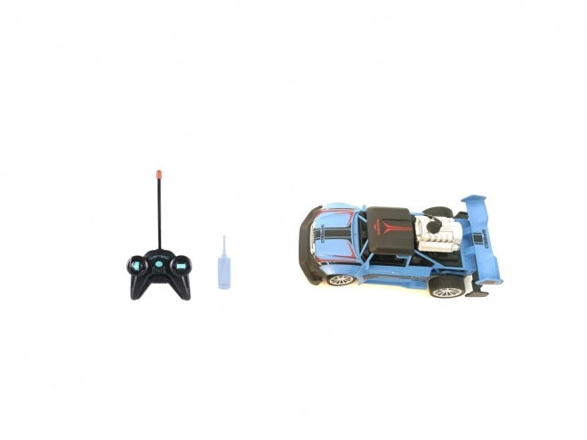 Zdalnie sterowane auto 1:20 z efektem dymu czerwone