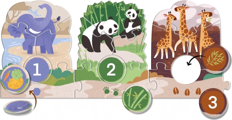 Nauka śladów i pożywienia poprzez zabawę