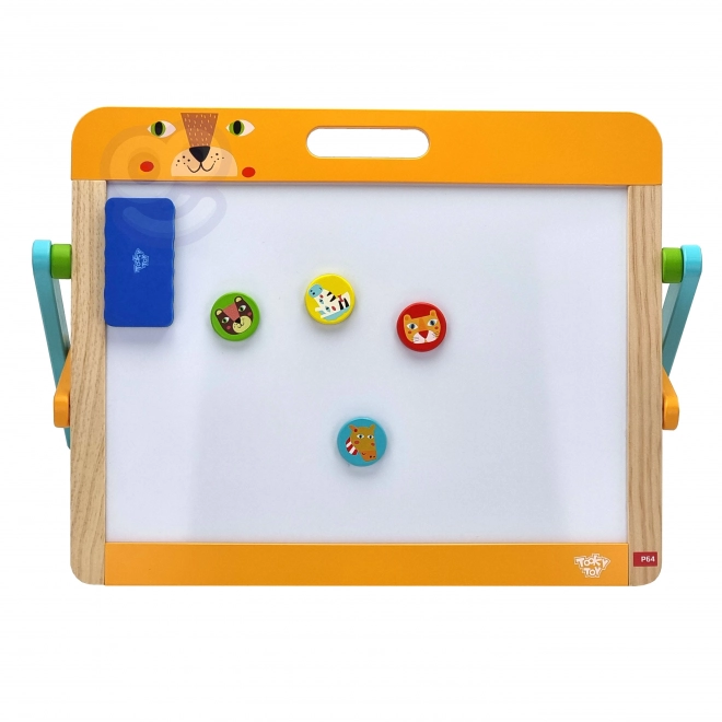 Dziecięca magnetyczna i kredowa tablica 2w1 Tooky Toy