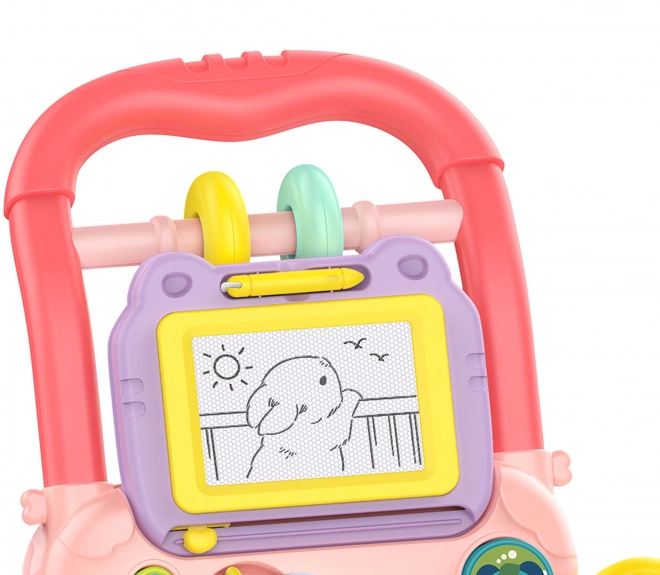 Interaktywne chodzik Woopie Baby z muzyką i tablicą do rysowania