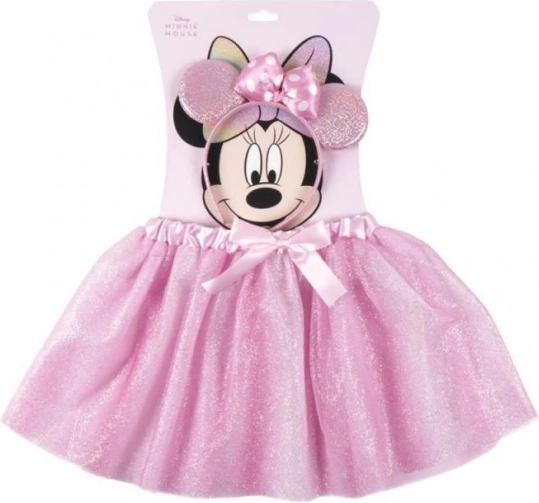 tutu spódniczka z opaskiem-minnie – błyszczący dziewczęcy zestaw kostiumowy