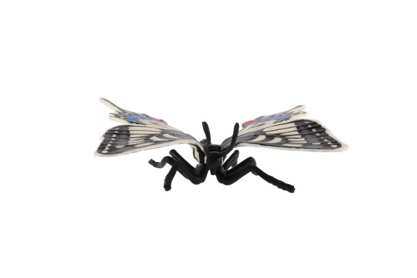 Motyl tropikalny Papilio/paź królowej zooted plastyczny 8cm w woreczku