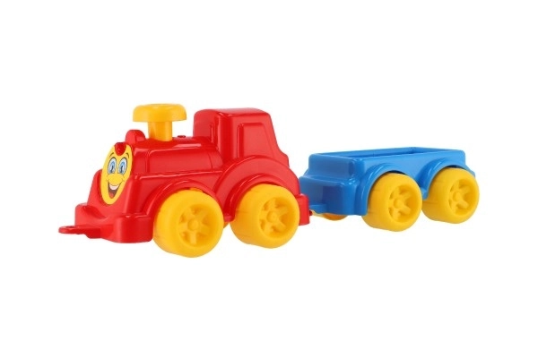 Lokomotywa/Pociąg z wagonem 41cm plastik w siatce 21x13x22cm 12m+