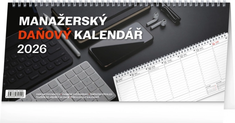Kalendarz biurkowy Menedżerski podatkowy 2026