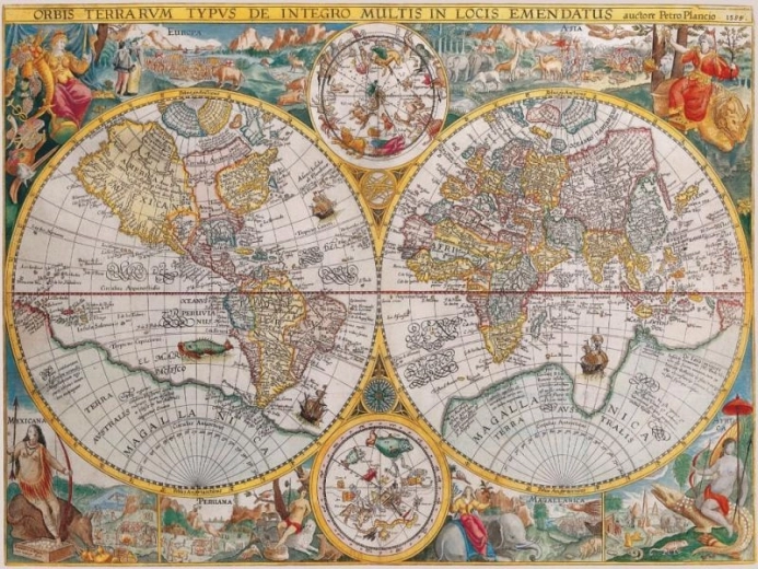 Ravensburger puzzle historyczna mapa 1500 elementów