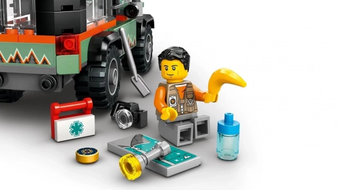 Lego City terenowe auto ciężarowe 4x4 w górach