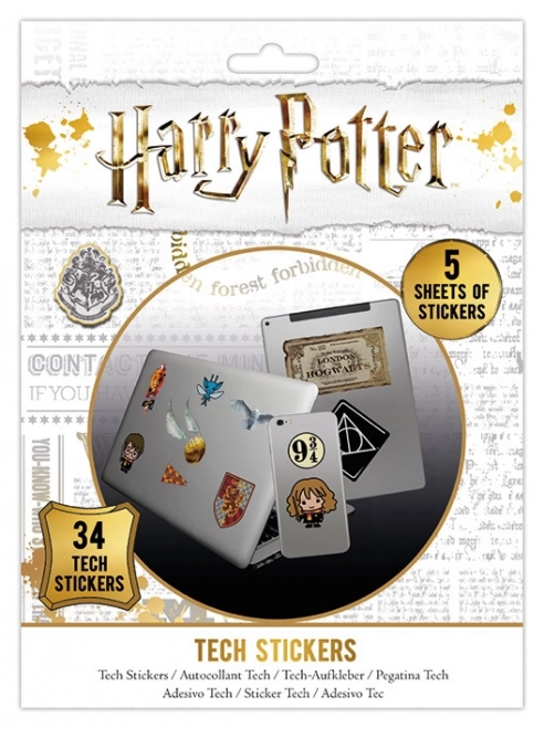 Naklejki z motywem Harry'ego Pottera, zestaw 34 szt.