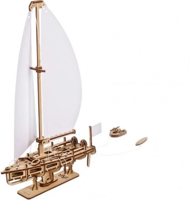 Ugears 3D drewniany jacht Ocean Beauty – model do składania