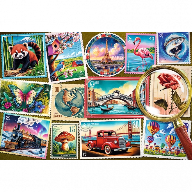 Puzzle Znaczki Pocztov	f - 300 Kawałków Trefl