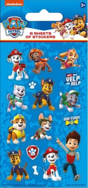 NICKELODEON Naklejki Psi Patrol w niebieskim