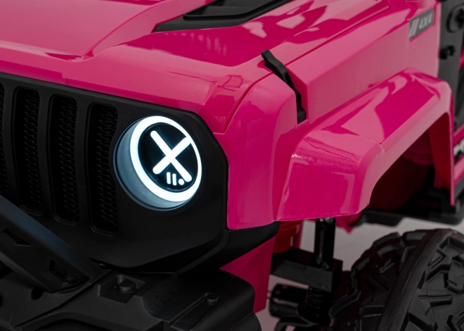 Off Road różowy dziecięcy samochód elektryczny
