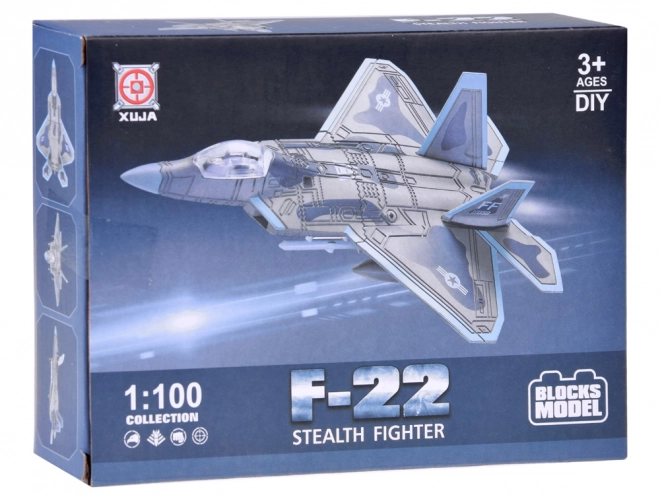 Klocki Budowlane Myśliwiec F-22